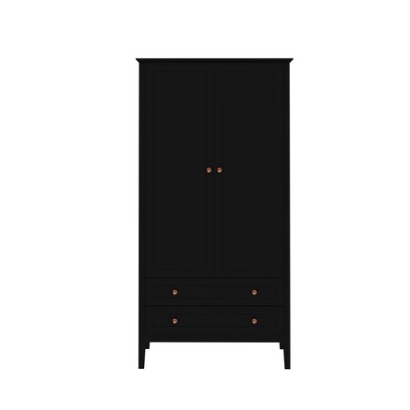 Manhattan Comfort Crown Full Wardrobe in Black 167GMC2
